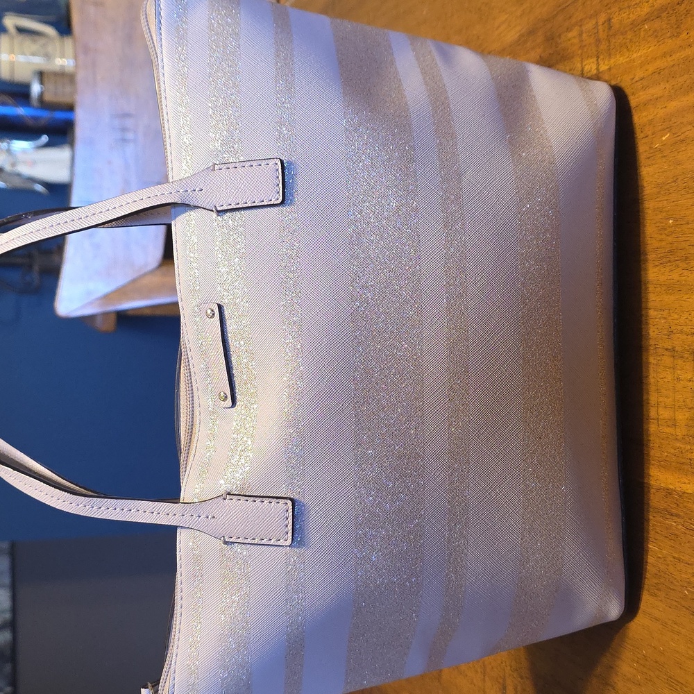 Kate Spade Haven Lane Hani Glitter Stripe Tote Bag